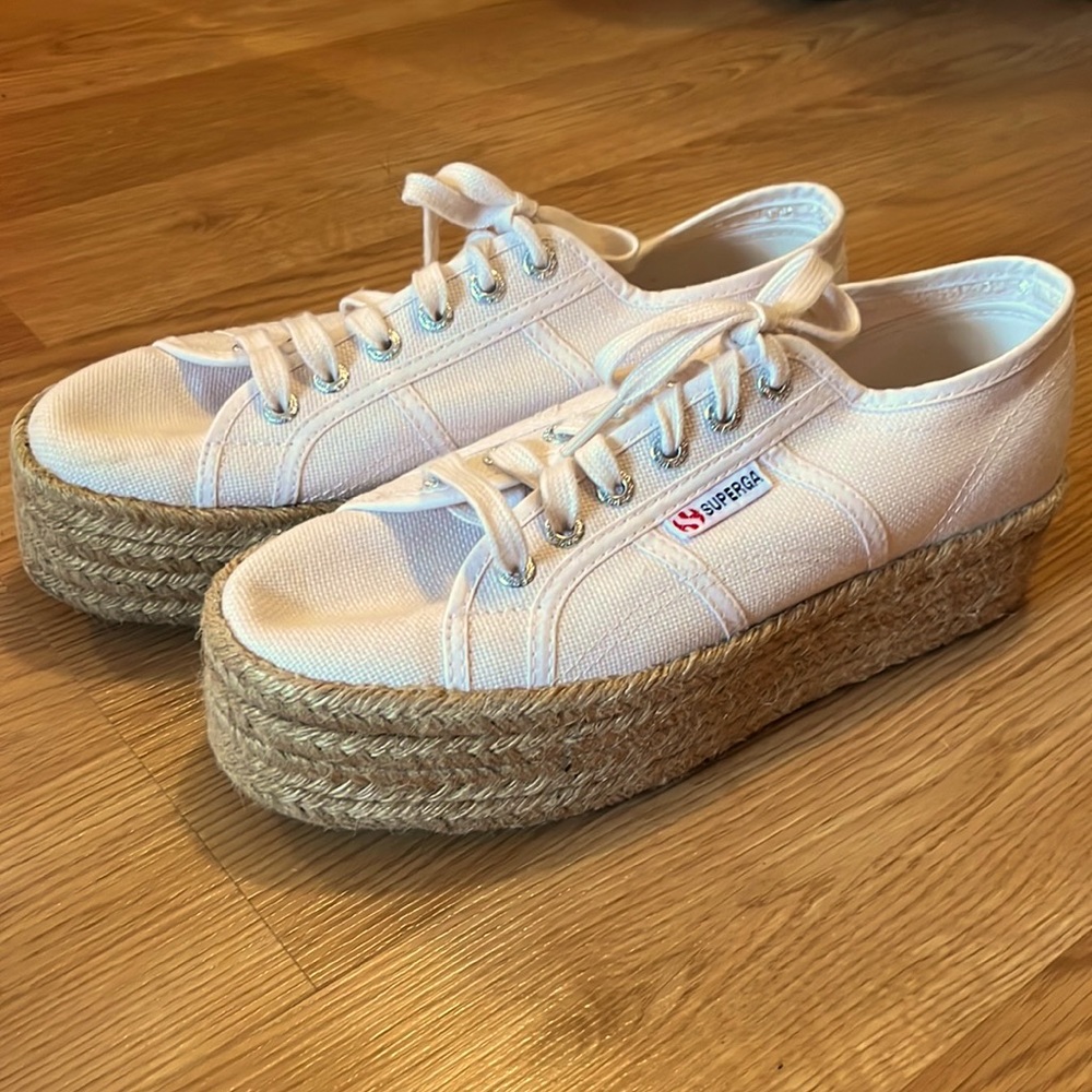 Light pink Superga espadrilles